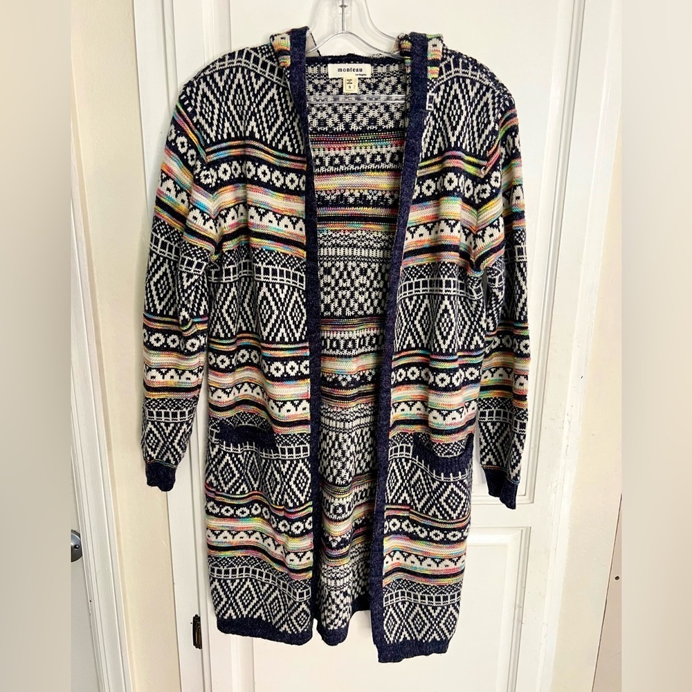Women’s Monteau size Small fun duster jacket like new